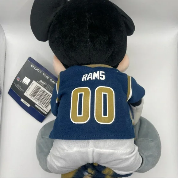 NWT Mickey Mouse St. Louis Rams Throw Blanket & Plush Set - Picture 2 of 4